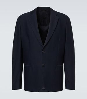 Giorgio Armani Blazer Aus Crepe - Blau