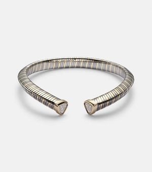 Marina B Chocker Trisola Aus 18Kt Gelbgold Und Titan Mit Diamanten - Mettallic