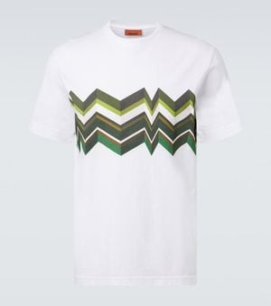 Missoni Zigzag Cotton T-Shirt - White
