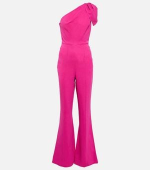 Roland Mouret Asymmetric Crepe Jumpsuit - Pink