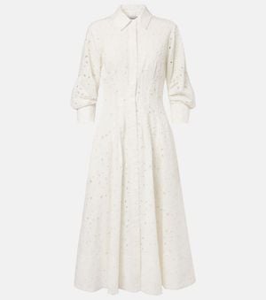 Jonathan Simkhai Jazz Cotton Broderie Anglaise Midi Dress - White