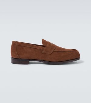 George Cleverley Loafers Cannes Aus Veloursleder - Braun