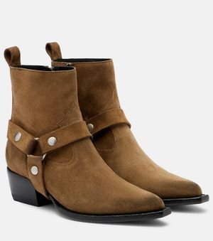 Golden Goose Westernstiefel Debbie Aus Veloursleder - Braun