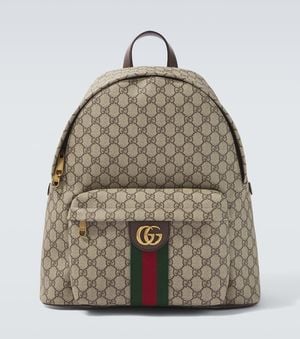 Gucci Rucksack Gg Aus Canvas - Braun