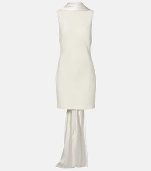 Danielle Frankel Bridal Mimi Wool-Blend Minidress - White