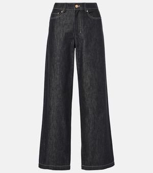 Max Mara Balco High-Rise Straight Jeans - Blue
