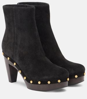 Veronica Beard Bottines Gavi En Daim - Noir