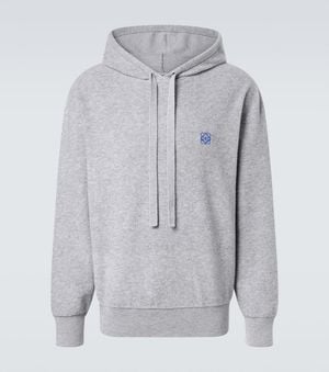 Loewe Anagram Wool Hoodie - Gray