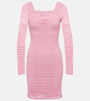 Tom Ford Crochet Minidress - Pink