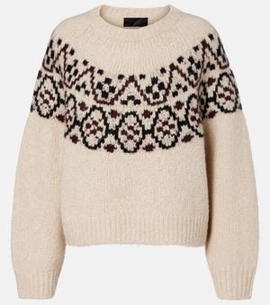 Nili Lotan Chrissy Fair Isle Jacquard Sweater - Natural