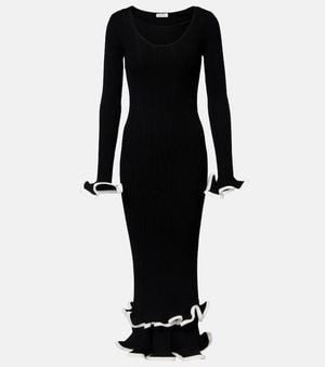 Jonathan Simkhai Solani Ribbed-Knit Midi Dress - Black