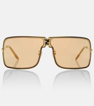 Fendi Aviator-Sonnenbrille Ness - Natur
