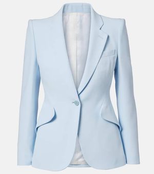 McQueen Single-Breasted Blazer - Blue