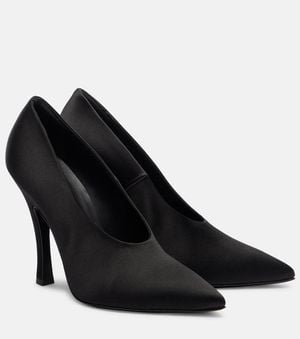 Magda Butrym Pumps Aus Satin - Schwarz