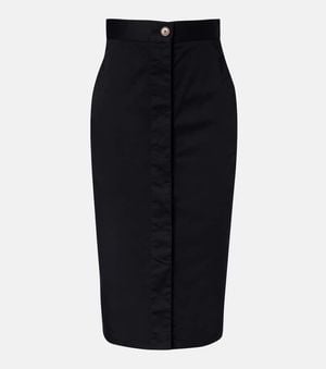 Vivienne Westwood Trouser Cotton-Blend Pencil Skirt - Black