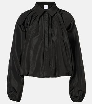 Patou Bubble Faille Blouse - Black