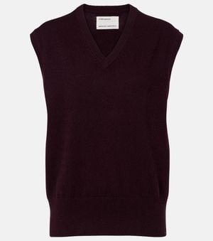 Extreme Cashmere N°243 Spencer Cashmere-Blend Sweater Vest - Red