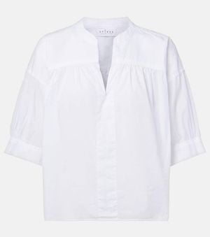 Velvet Yuna Cotton Top - White