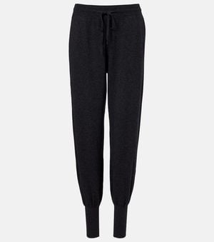 Lisa Yang Cotton And Cashmere Tapered Pants - Blue