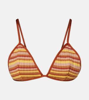 Bananhot Bikini-Oberteil Ann Aus Rippstrick - Orange