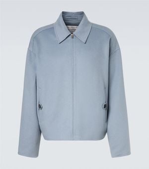 Acne Studios Wool And Cashmere Jacket - Blue