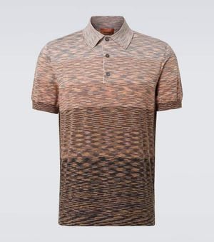 Missoni Polohemd Aus Baumwolle - Braun