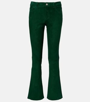 Stouls Pantalon Evase Dean 22 En Daim - Vert