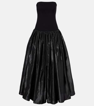 Coperni Taffeta Bustier Gown - Black