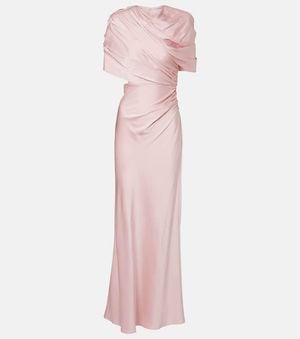 Stella McCartney Robe Aus Satin - Pink