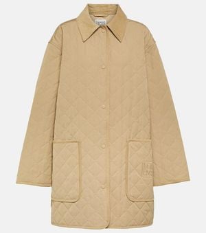 TOTEME Oversized Quilted Jacket - Natural