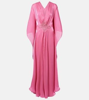 Costarellos Embellished Draped Kaftan - Pink