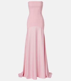 Solace London Alessandra Satin Gown - Pink