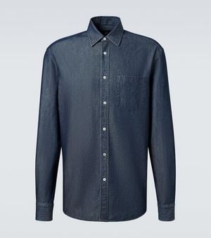 dunhill Hemd Aus Chambray - Blau
