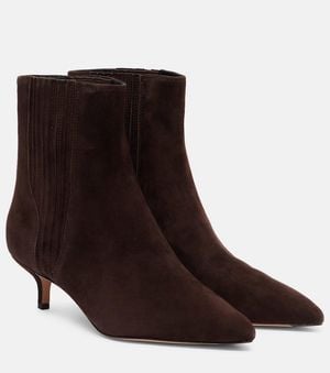 Veronica Beard Lisa Suede Ankle Boots - Brown