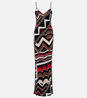 PUCCI Istrice Silk Slip Dress - White