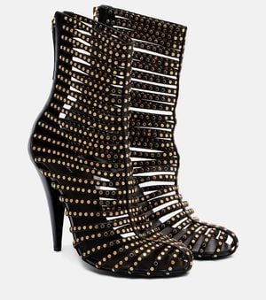 Givenchy 95 Embellished Leather Ankle Boots - Black