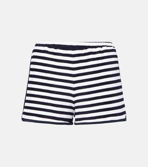 JADE Swim Striped Terry Shorts - Blue