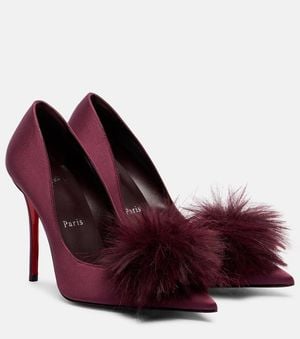 Christian Louboutin Pumps Alana 100 Aus Satin - Rot