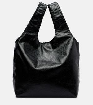 Dries Van Noten March Large Leather Tote Bag - Black