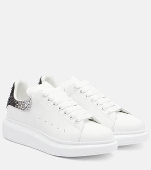 McQueen Sneakers Oversized Aus Leder - Weiß