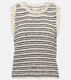 Velvet Top Sophie Raye En Coton Melange - Multicolore