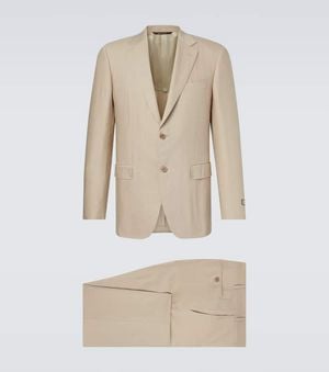 Canali Linen And Wool Suit - Natural