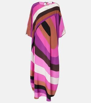 PUCCI Caftan Iride De Crepe De China De Seda - Rosa