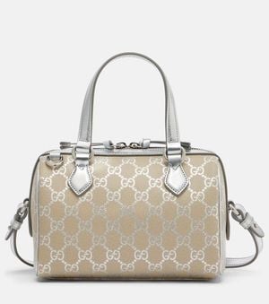Gucci Tote Bag Gg Emblem Small - Natur