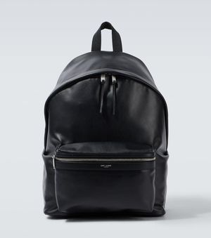 Saint Laurent Mochila City De Piel - Negro