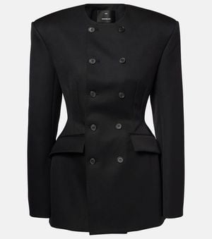 Wardrobe NYC Twill Blazer Dress - Black