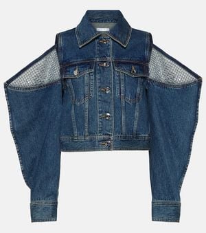 Area Verzierte Jeansjacke - Blau