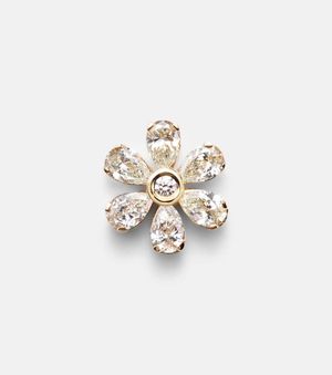 Sophie Bille Brahe Einzelner Ohrring Cosmos Diamant Aus 18Kt Gelbgold (750/1000) Mit Diamanten - Weiß