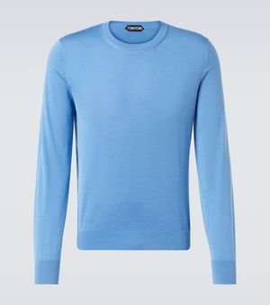 Tom Ford Pullover Aus Seide - Blau