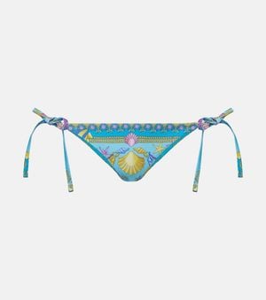 Versace Printed Bikini Bottoms - Blue